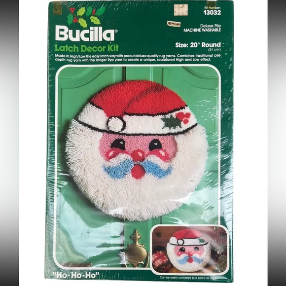 Bucilla Other Vintage Bucilla Santa Christmas Holiday Latch Hook
